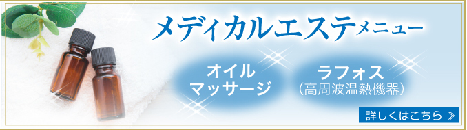 メディカルエステメニュー